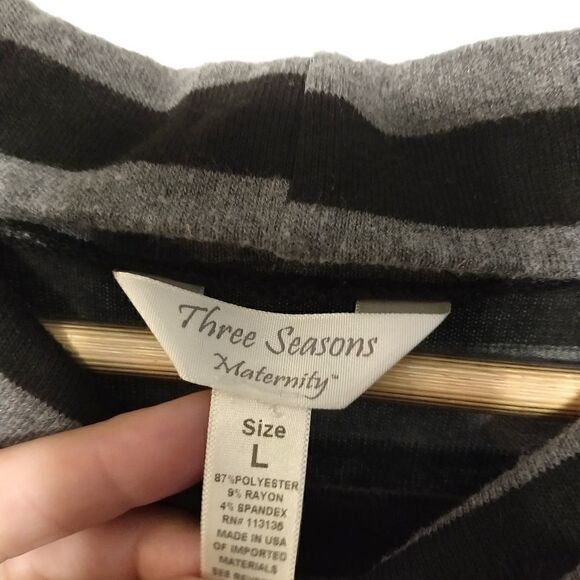 Three season Maternity tunic striped large - Picture 4 of 4
